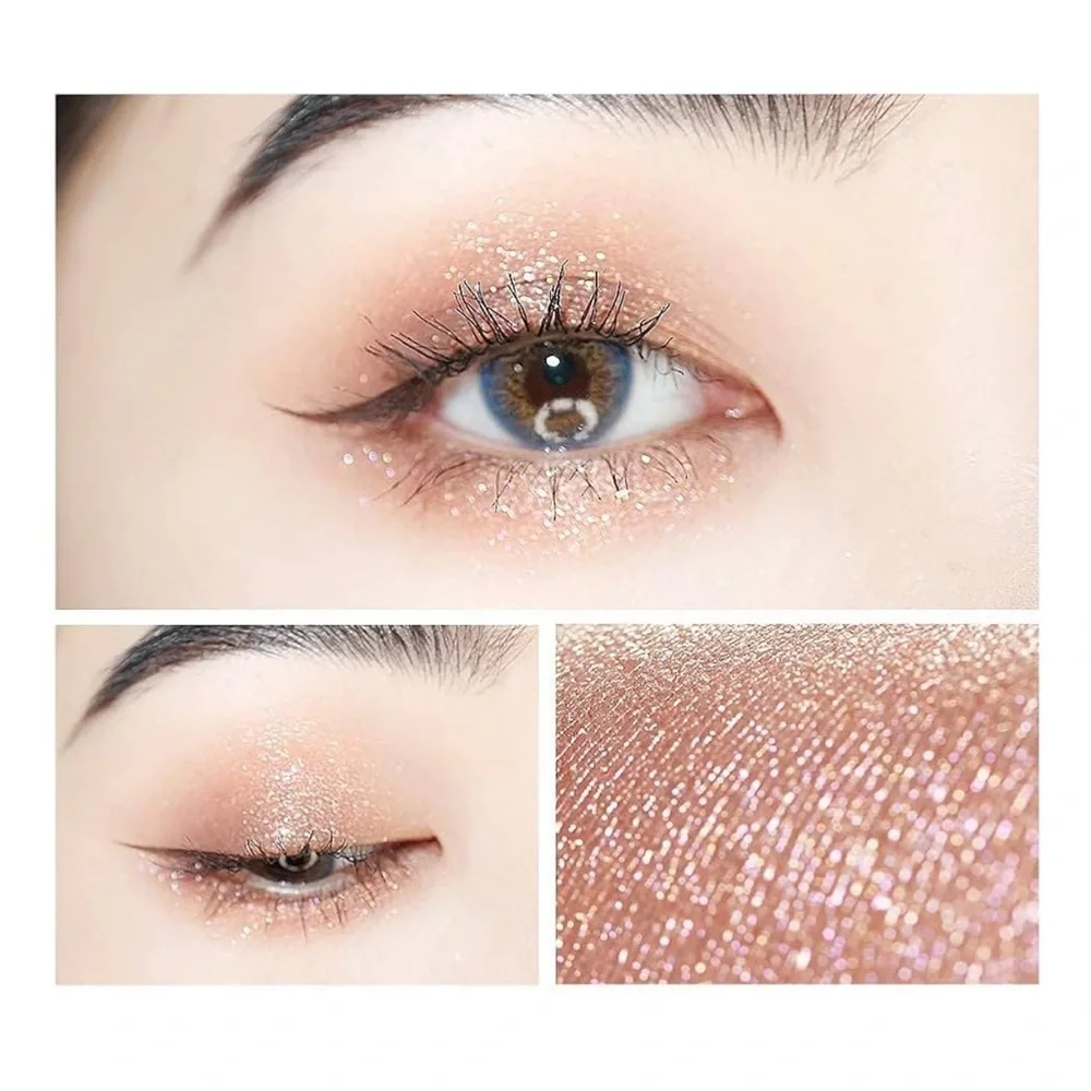 zeesea Glitter Galaxy Gold Liquid Eyeshadow Dazzling Shimmer 02 Garden of Eden
